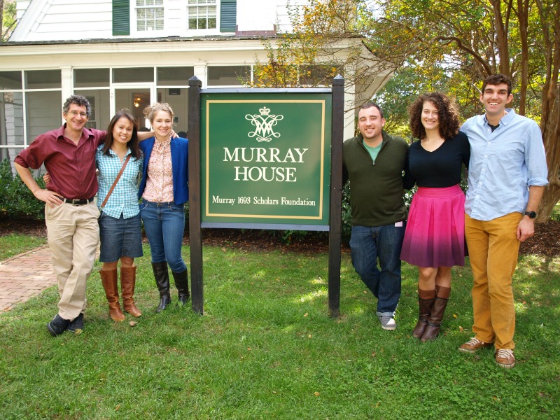 Professor Cristol with the 1693 Scholar alums